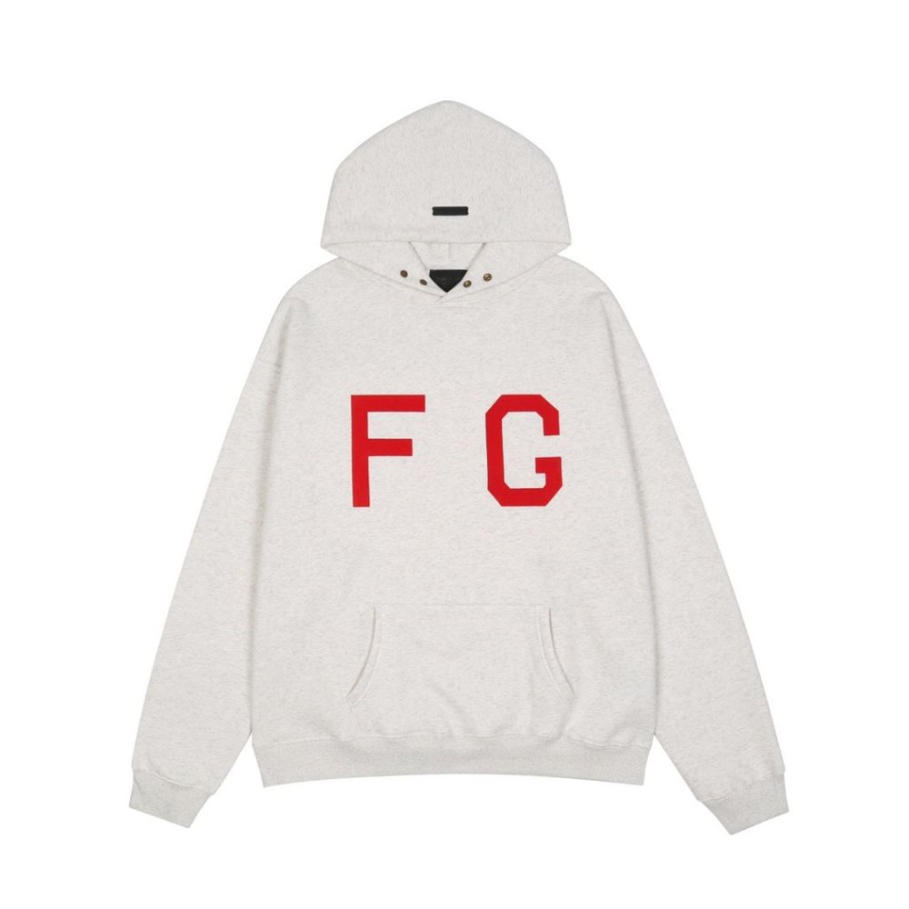 Red fg letter hoodie fear of god